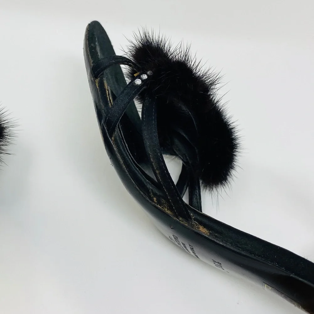 VALENTINO**Evening shoes w/Mink**EU 36.5 $1395 - Picture 6 of 8